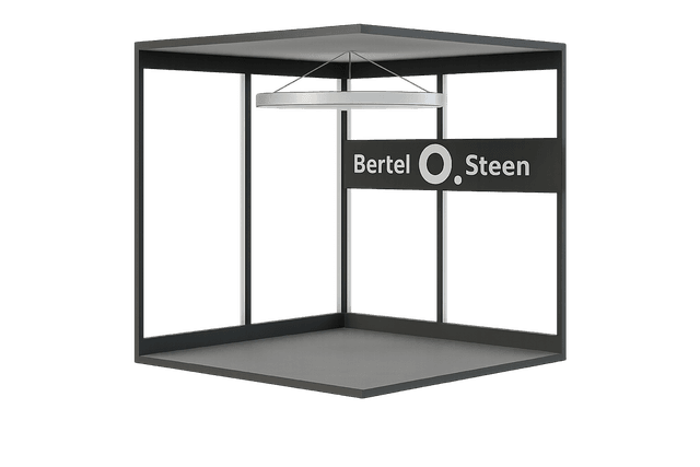 Illustrasjon av en tom garasje uten biler